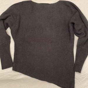 Asymmetrical dolman sleeve sweater